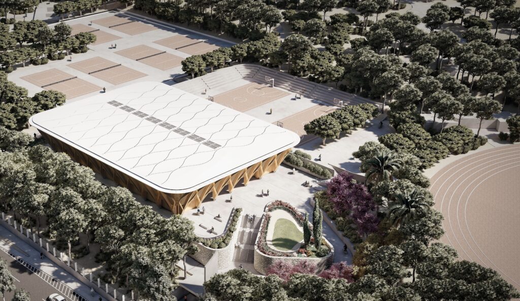 Σήμερα, Πέμπτη 21 Μαΐου 2026, υπογράφηκε στο Δημαρχείο η σύμβαση για την κατασκευή του νέου Κλειστού Γυμναστηρίου στο Άλσος Βεΐκου